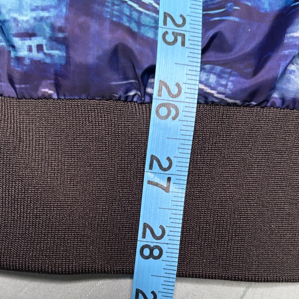 Multicolor Cityscape Bomber Jacket - image 7